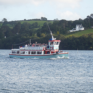 Enterprise pleasure boat on the river Fal